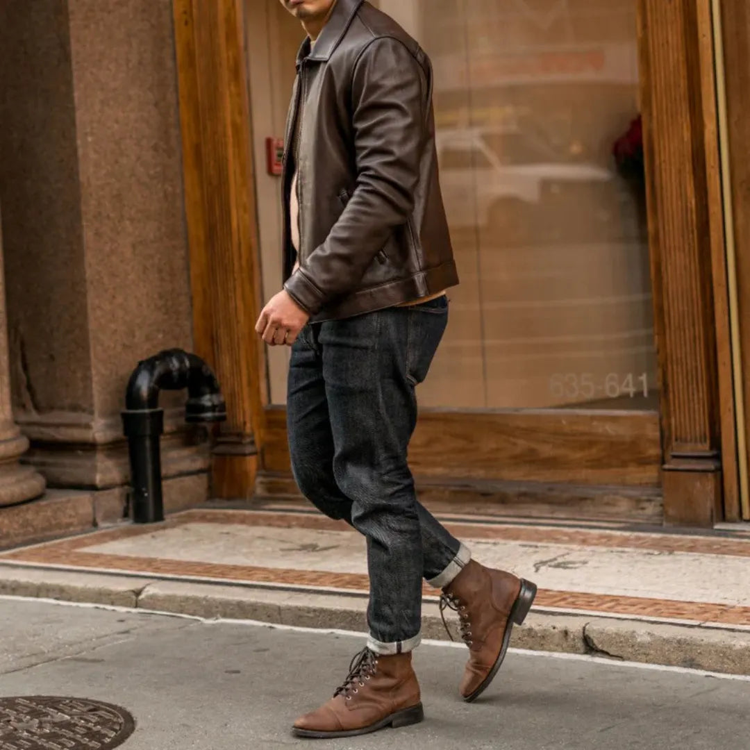 Men's Premium Classic Leather Jacket