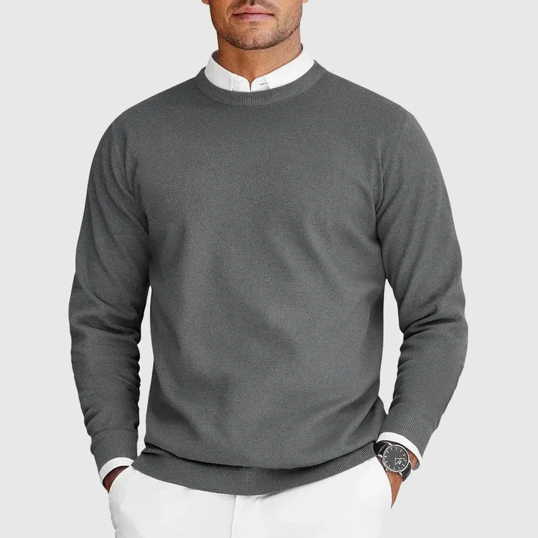 Harlington Knit Crew - Balanced warmth, modern ease