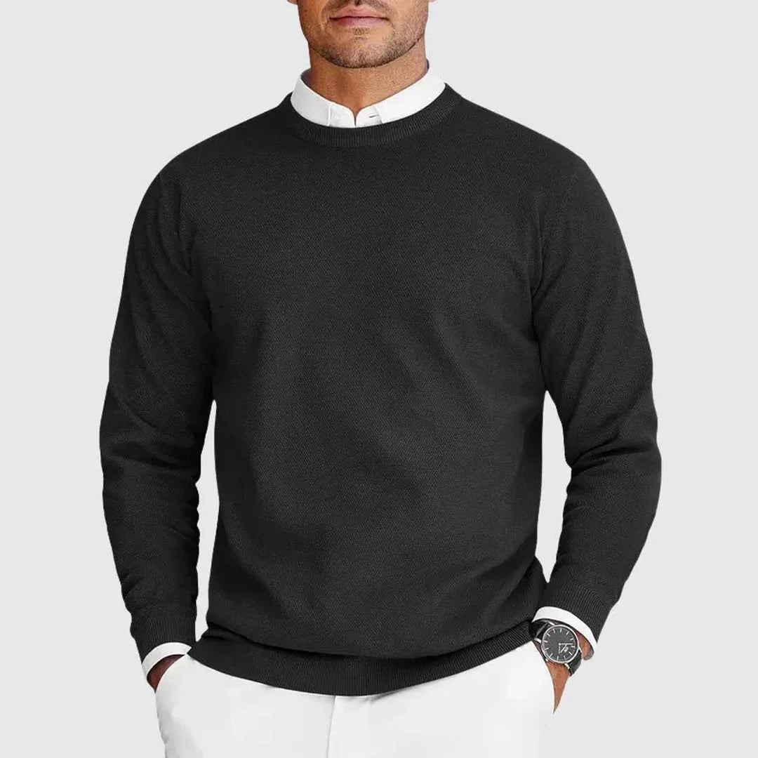 Harlington Knit Crew - Balanced warmth, modern ease